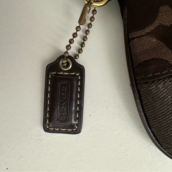 Coach | Preloved Dark Brown Signature Canvas Wristlet - Picture 2 of 11